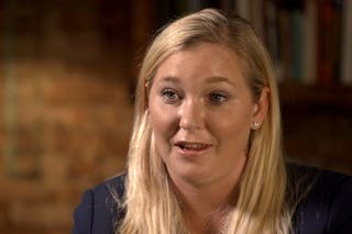 Virginia Giuffre in a Panorama interview in 2019
